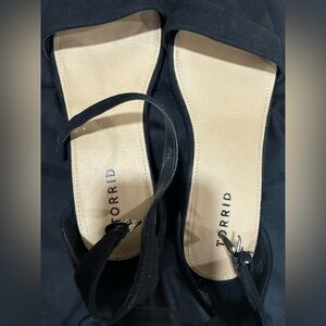 Torrid Black Strappy Sandal heels